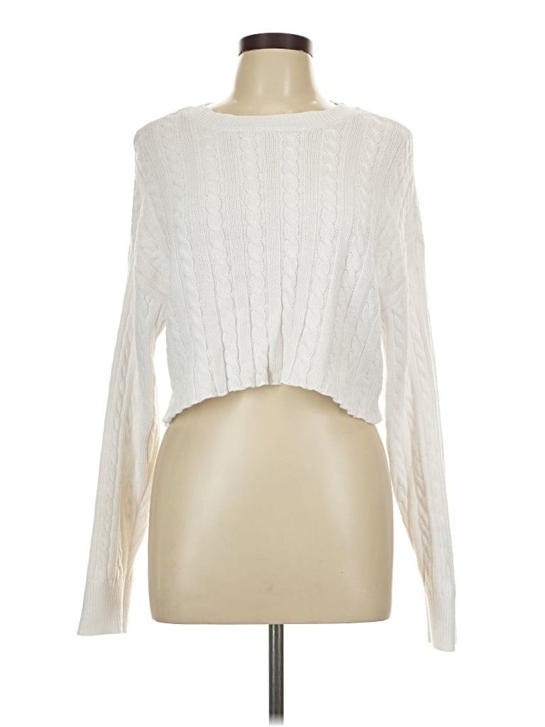 Pre-owned Aerie Cardigan Sweater In White