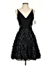 Xscape Floral Black Cocktail Dress Size 2 - photo 1