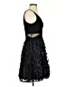 Xscape Floral Black Cocktail Dress Size 2 - photo 4