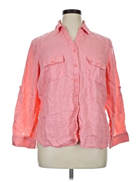 Studio Works 3/4 Sleeve Button Down Shirt