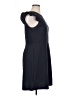 Ann Taylor LOFT Solid Black Casual Dress Size 14 - photo 4