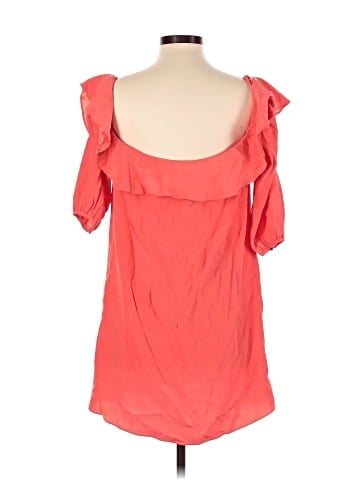 Amanda Uprichard Short Sleeve Silk Top (view 2)