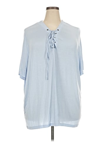 Denim 24/7 Short Sleeve Blouse (view 1)