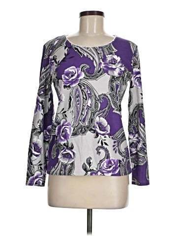 Karen Scott Long Sleeve Top (view 1)