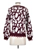 True Craft 100% Acrylic Animal Print Burgundy Pullover Sweater Size S - photo 2