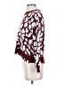 True Craft 100% Acrylic Animal Print Burgundy Pullover Sweater Size S - photo 5