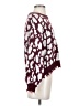 True Craft 100% Acrylic Animal Print Burgundy Pullover Sweater Size S - photo 4
