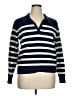 Duluth Trading Co. Stripes Blue Pullover Sweater Size XL - photo 1