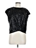 Ann Taylor LOFT Silver Short Sleeve Top Size M - photo 1