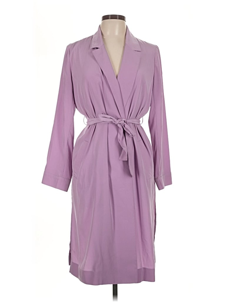 Pre-owned Jcrew Trenchcoat In Purple