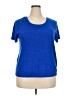 Simply Vera Vera Wang Blue Active T-Shirt Size XXL - photo 1