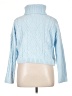 Hippie Rose 100% Polyester Blue Turtleneck Sweater Size XL - photo 2