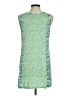 Logo Layers Graphic Tie-dye Zebra Print Teal Cocktail Dress Size M - photo 2