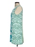 Logo Layers Graphic Tie-dye Zebra Print Teal Cocktail Dress Size M - photo 5