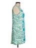 Logo Layers Graphic Tie-dye Zebra Print Teal Cocktail Dress Size M - photo 4