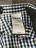 IZOD Checkered-gingham Blue Long Sleeve Button-Down Shirt Size 5 - photo 3