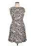 AB Studio 100% Rayon Animal Print Ivory Cocktail Dress Size 14 - photo 1