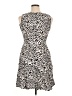 AB Studio 100% Rayon Animal Print Ivory Cocktail Dress Size 14 - photo 2
