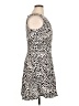 AB Studio 100% Rayon Animal Print Ivory Cocktail Dress Size 14 - photo 4