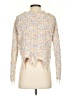 rue21 100% Polyester Tweed White Cardigan Size XS - photo 2