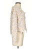 rue21 100% Polyester Tweed White Cardigan Size XS - photo 4