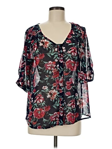 Skies Are Blue 3/4 Sleeve Blouse (view 1)