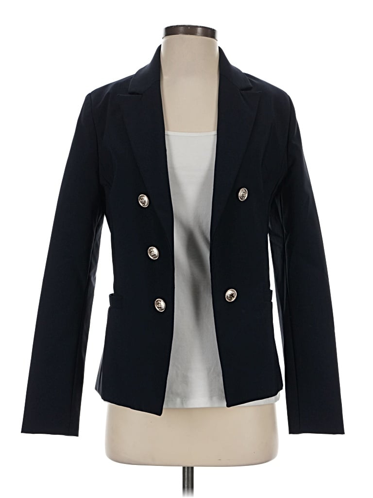 Pre-owned Nicole Miller Blazer Jacket In Blue