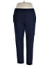 Susan Graver Solid Blue Casual Pants Size 1X - photo 1