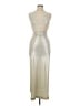 Sentimental NY Metallic Silver Ivory Cocktail Dress Size M (estimated) - photo 1