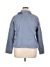 Asics 100% Nylon Solid Blue Jacket Size XL - photo 1