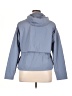 Asics 100% Nylon Solid Blue Jacket Size XL - photo 2