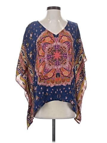 Tolani 3/4 Sleeve Silk Top (view 1)