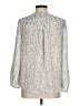 Joie 100% Silk Silver 3/4 Sleeve Silk Top Size M - photo 2