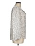 Joie 100% Silk Silver 3/4 Sleeve Silk Top Size M - photo 4