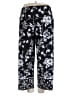 Susan Graver Floral Black Casual Pants Size 1X - photo 1