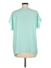 Lush 100% Polyester Teal Short Sleeve Top Size M - photo 2