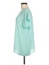 Lush 100% Polyester Teal Short Sleeve Top Size M - photo 5