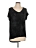 Tahari Tie-dye Black Short Sleeve T-Shirt Size L (estimated) - photo 1