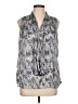 Zac & Rachel 100% Polyester Gray Sleeveless Blouse Size L - photo 1