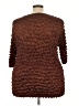 Assorted Brands 100% Polyester Brown 3/4 Sleeve Top Size 3X - photo 2