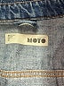 Topshop 100% Cotton Graphic Blue Denim Jacket Size 4 - photo 6