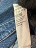 Topshop 100% Cotton Graphic Blue Denim Jacket Size 4 - photo 7