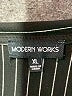 Modern Works Stripes Black Sleeveless Button-Down Shirt Size XL - photo 7