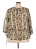 DR2 100% Polyester Tan 3/4 Sleeve Blouse Size 3X - photo 1