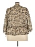 DR2 100% Polyester Tan 3/4 Sleeve Blouse Size 3X - photo 2