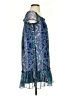 Angie 100% Polyester Paisley Blue Cocktail Dress Size S - photo 4