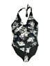 Unbranded Print Black One Piece Swimsuit Size XXL - photo 1