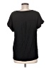 Ann Taylor LOFT 100% Polyester Black Short Sleeve Top Size M - photo 2