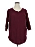 Boutique + 100% Acrylic Burgundy Pullover Sweater Size 1X Plus - photo 1
