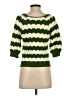 THML Chevron-herringbone Green Pullover Sweater Size XS - photo 2